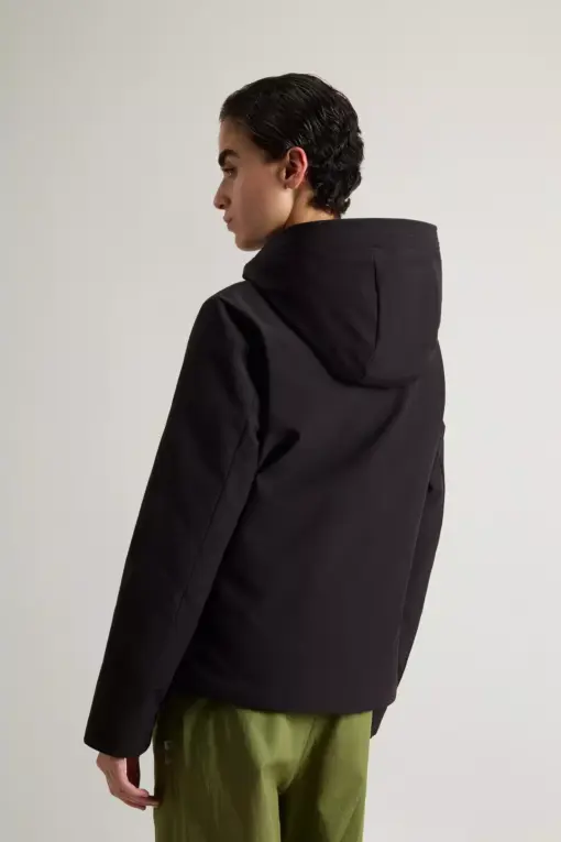 Woolrich - Firth Parka corto in Tech Softshell - Black - immagine 3