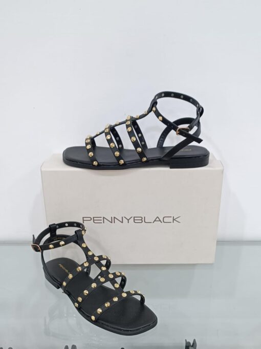 Sandali Flat con borchie Pennyblack